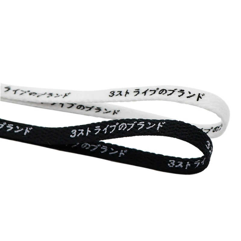 8M Flat Shape Shoe Decoration Japanese Letters Silk Screen Printing Black White Cords For Canvas shoes Boots Bracelet Ropes
8M Flat Shape Shoe Decoration Japanese Letters Silk Screen Printing Black White Cords For Canvas shoes Boots Bracelet Ropes