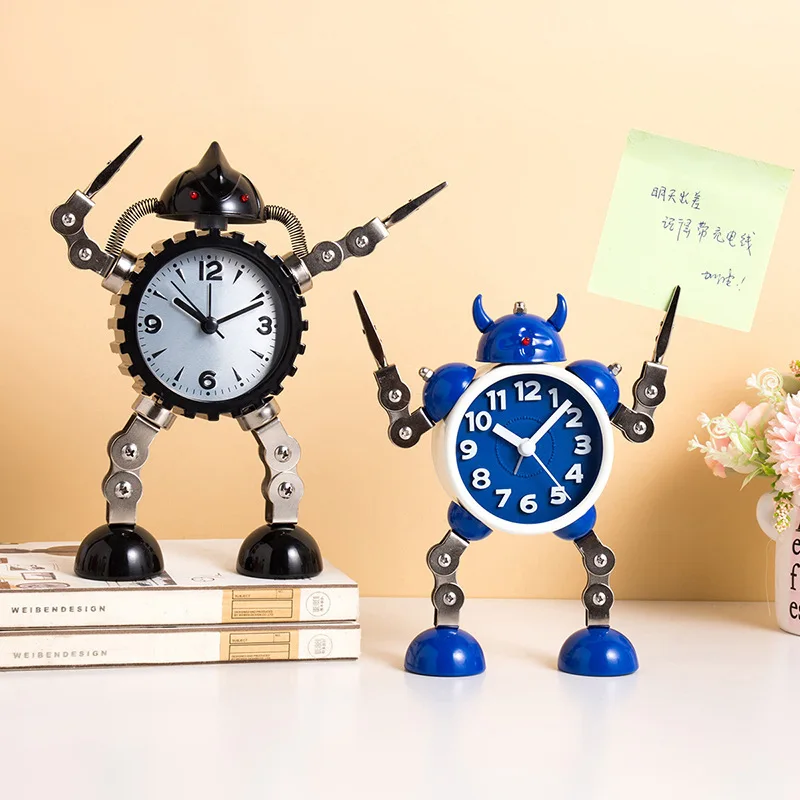 Home Desktop Decoration Alarm Clock Modern Robot Alarm Clock Creative Student Bedroom Table Clocks Cute Gift for Children
Home Desktop Decoration Alarm Clock Modern Robot Alarm Clock Creative Student Bedroom Table Clocks Cute Gift for Children