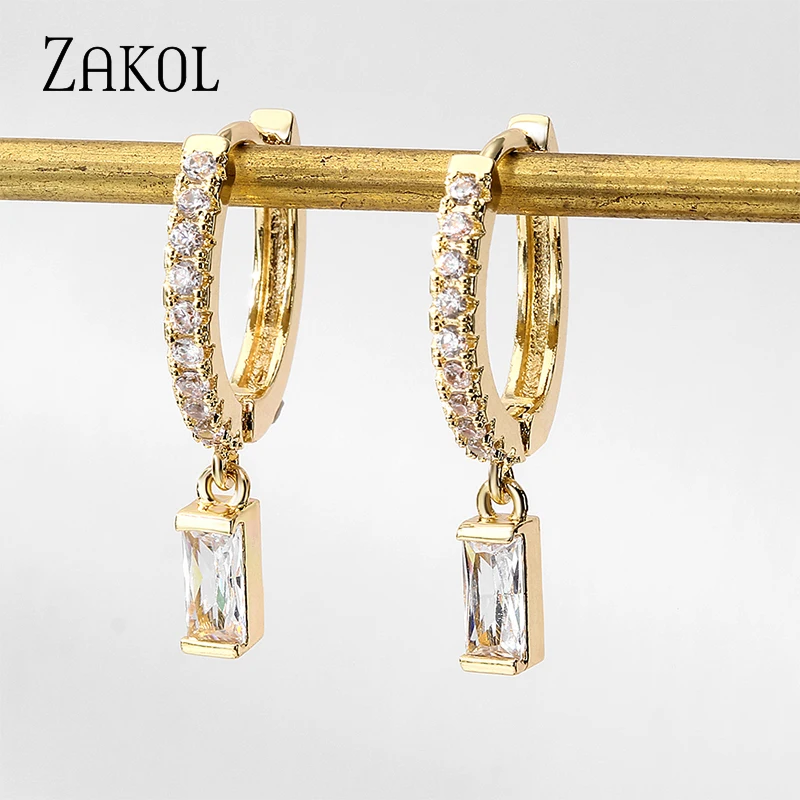 ZAKOL New Trendy Square Shape Drop Earrings Shiny Cubic Zirconia Brilliant Bridal Engagement Wedding Jewelry Dangle Earring
ZAKOL New Trendy Square Shape Drop Earrings Shiny Cubic Zirconia Brilliant Bridal Engagement Wedding Jewelry Dangle Earring