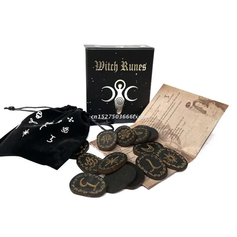 Handmade Rune Divination Game Set Nordic Woodcut Witch Rune Stone Card with Blank Rune and Dedicated Rune Storage Bag
Handmade Rune Divination Game Set Nordic Woodcut Witch Rune Stone Card with Blank Rune and Dedicated Rune Storage Bag
