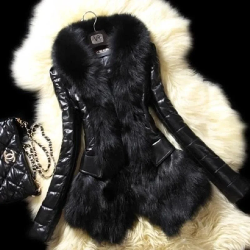 Wepbel Fur Collar PU Leather Cotton Coat Jacket Winter Long Sleeve Black Autumn Leathers Jackets Outwear Fashion Causal PU Coats
Wepbel Fur Collar PU Leather Cotton Coat Jacket Winter Long Sleeve Black Autumn Leathers Jackets Outwear Fashion Causal PU Coats