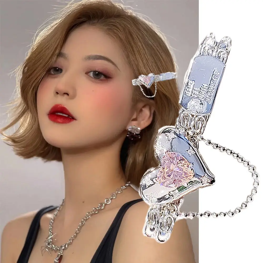 Hairpins Simple No Bend Chain Tassel Design Pink Love Heart Sweet Cool Hair Clip Metal
Hairpins Simple No Bend Chain Tassel Design Pink Love Heart Sweet Cool Hair Clip Metal