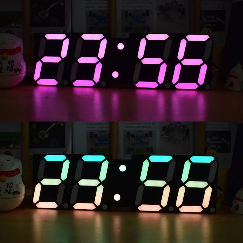 Цифровой светодиодный Будильник, настольные часы с RGB подсветильник кой, 24 цвета, с ночником, для спальни, гостиной, кухни
Цифровой светодиодный Будильник, настольные часы с RGB подсветильник кой, 24 цвета, с ночником, для спальни, гостиной, кухни