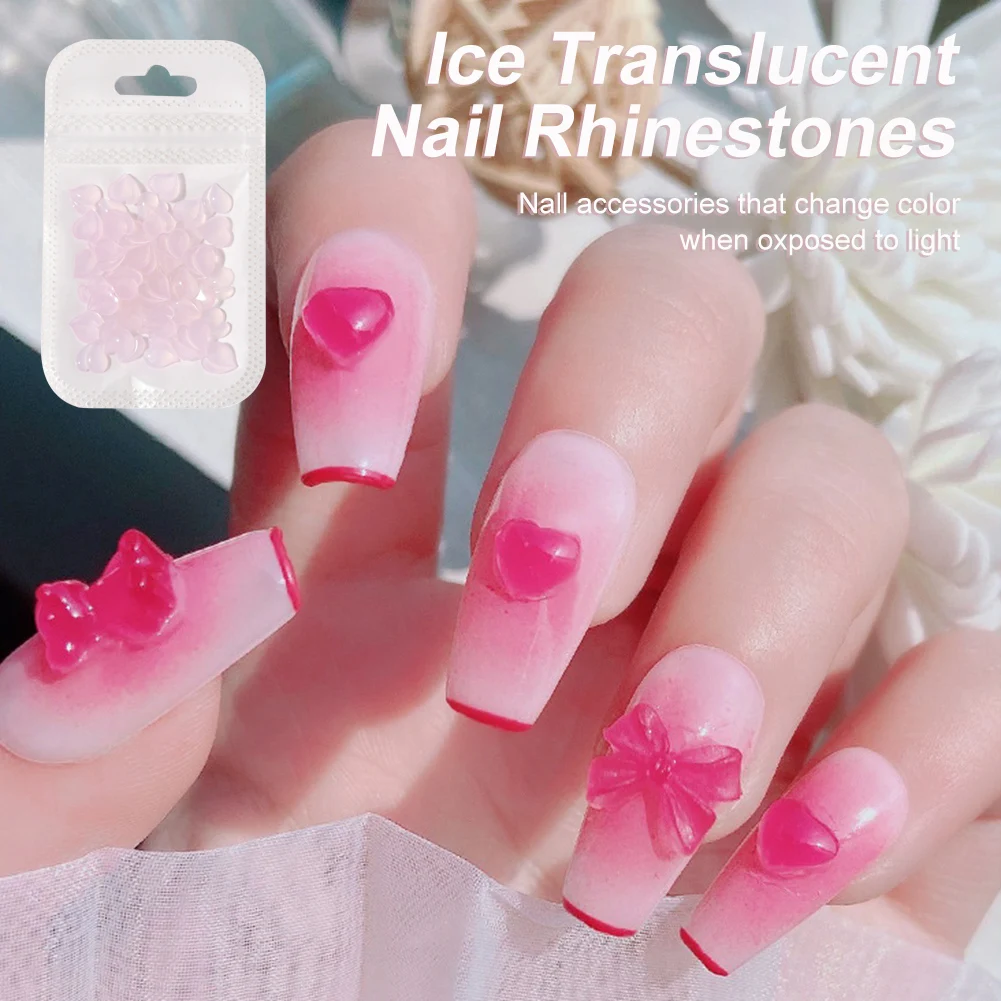 50pcs 3D Heart Shape Nail Charms Japan Style UV Light Color Change Resin Photochromic Heart Peach Butterfly Nail Rhinestones
50pcs 3D Heart Shape Nail Charms Japan Style UV Light Color Change Resin Photochromic Heart Peach Butterfly Nail Rhinestones