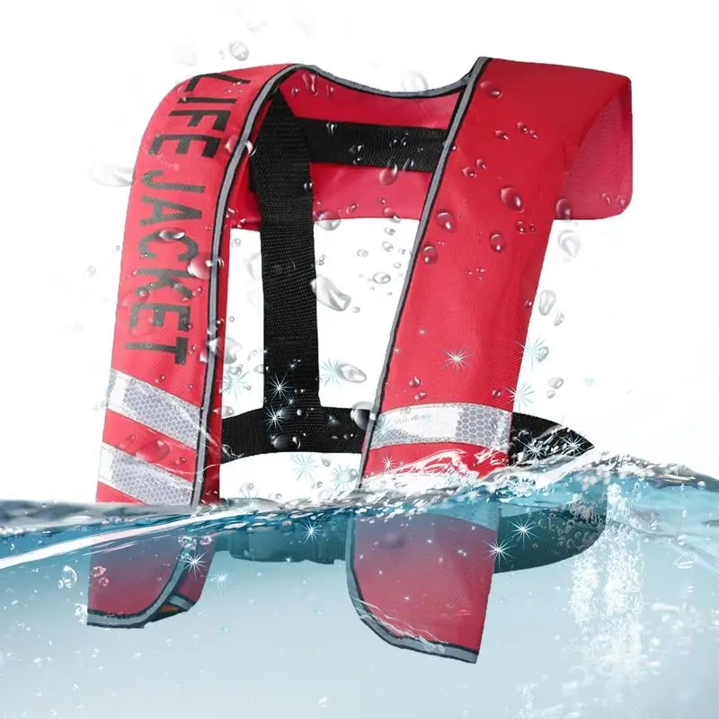 Inflatable Swim Vest Portable Inflating Swimming Jacket With Reflective Strip Swimming Accessories Swim Jacket With Adjustable
Inflatable Swim Vest Portable Inflating Swimming Jacket With Reflective Strip Swimming Accessories Swim Jacket With Adjustable