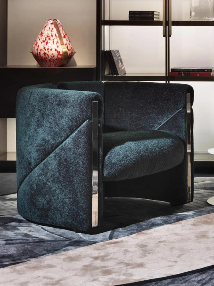 Italian light luxury single sofa chair living room Wai chair balcony leisure chair designer back seat single chair
Italian light luxury single sofa chair living room Wai chair balcony leisure chair designer back seat single chair