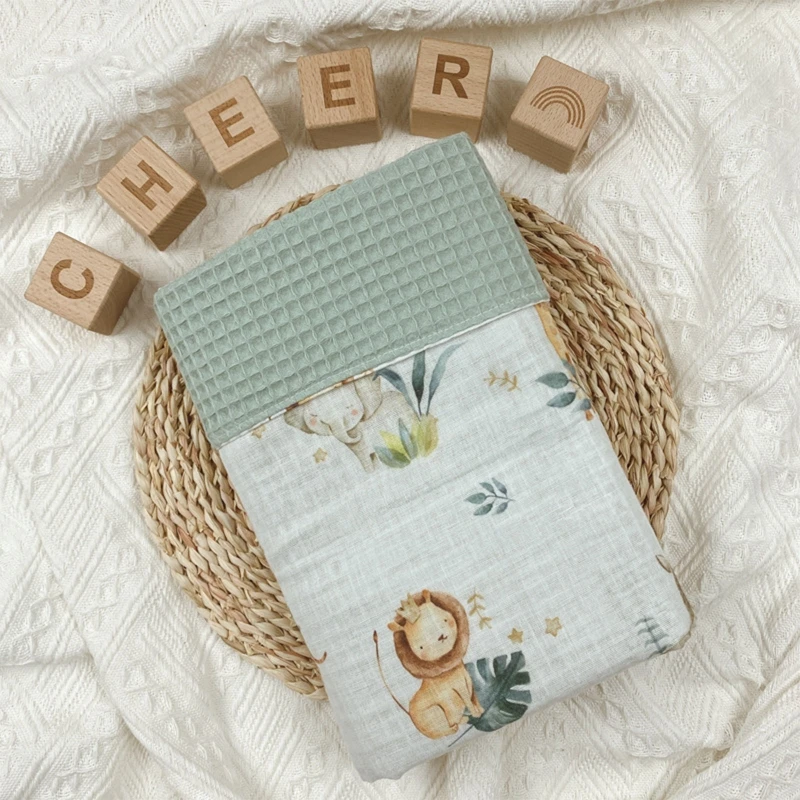 GXMB Cotton Waffle Baby Swaddle Blanket Newborn Infant Floral Leaves Printed Swaddling Receiving Wrap Breastfeeding Towel
GXMB Cotton Waffle Baby Swaddle Blanket Newborn Infant Floral Leaves Printed Swaddling Receiving Wrap Breastfeeding Towel