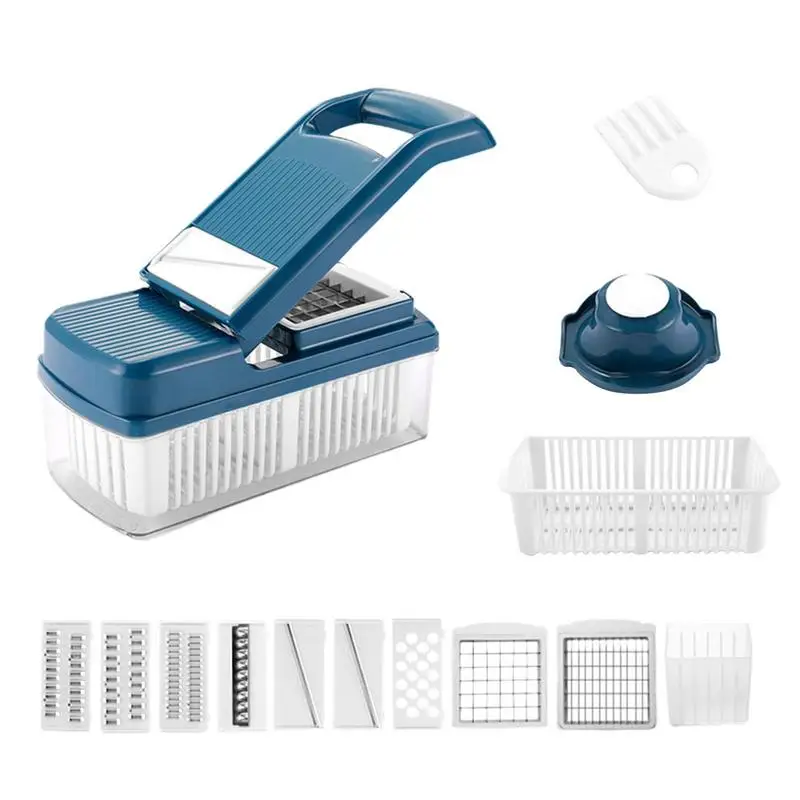 14 в 1, многофункциональный измельчитель для овощей, ручной измельчитель еды, измельчитель с контейнером для фруктов, овощей, салатов 
14 в 1, многофункциональный измельчитель для овощей, ручной измельчитель еды, измельчитель с контейнером для фруктов, овощей, салатов