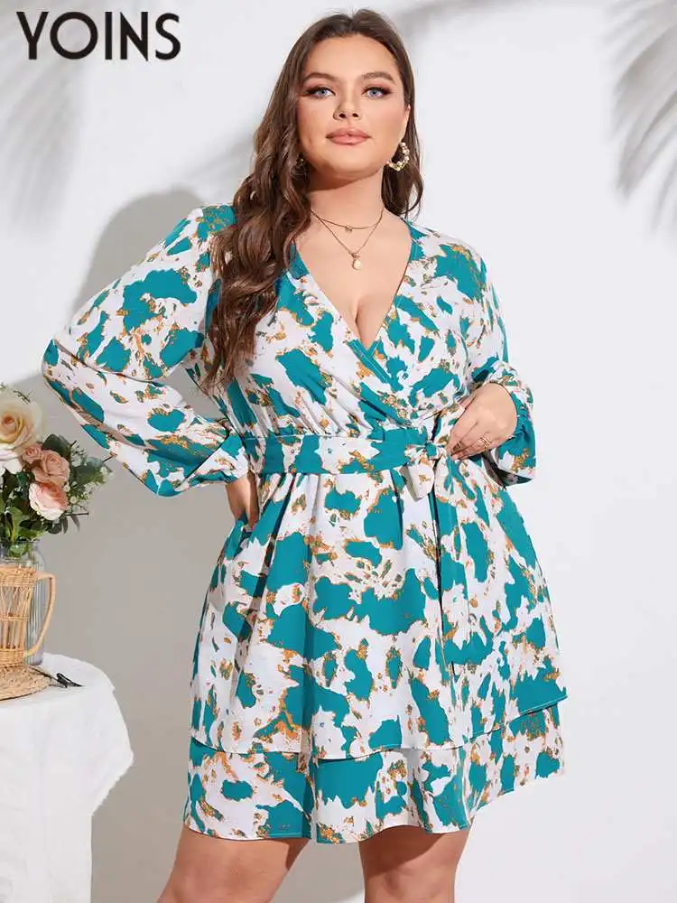 YOINS Fashion V Neck Wrap Sexy Dress 2022 Women Fashion Plus Size Casual Long Sleeve Floral Printed Ruffled Mini Vestido Belted
YOINS Fashion V Neck Wrap Sexy Dress 2022 Women Fashion Plus Size Casual Long Sleeve Floral Printed Ruffled Mini Vestido Belted