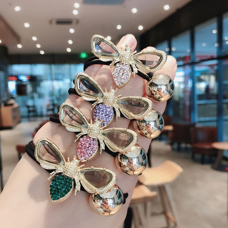 Exquisite Bee Alloy Rhinestone Head Rope Simple Temperament Hair Ring Hair Accessories Rubber Band Hair Accessories
Exquisite Bee Alloy Rhinestone Head Rope Simple Temperament Hair Ring Hair Accessories Rubber Band Hair Accessories