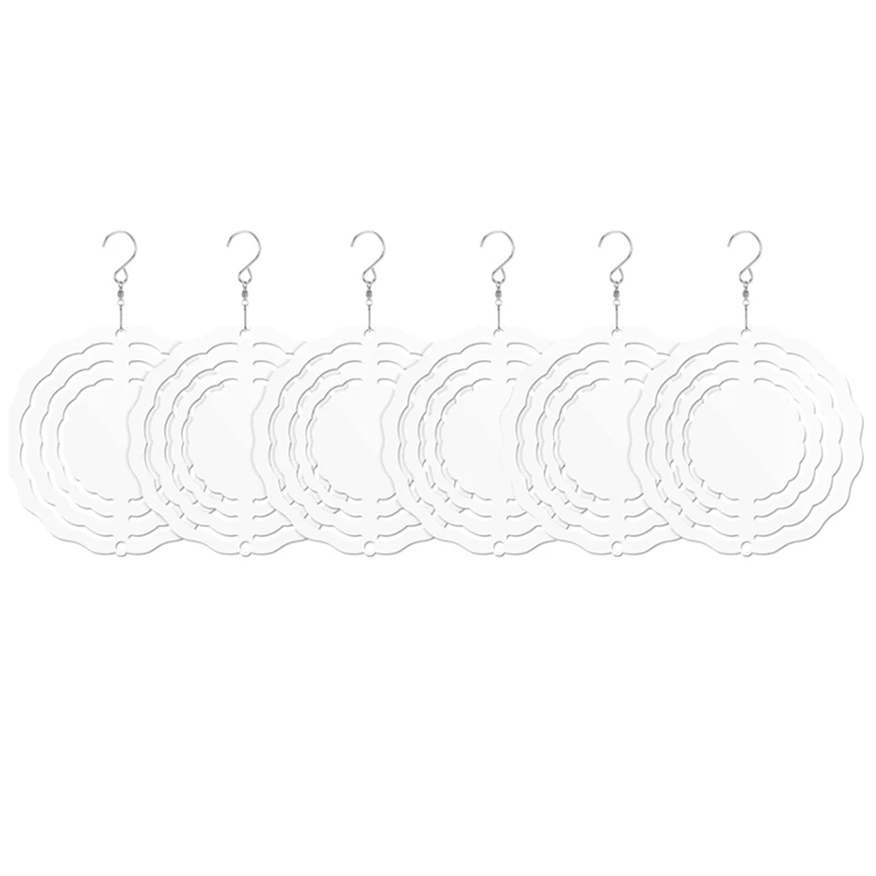 6 Pack 3 Inch Sublimation Wind Spinner Blanks 3D Wind Spinners Hanging Wind Spinners For Indoor Outdoor Garden Decoration
6 Pack 3 Inch Sublimation Wind Spinner Blanks 3D Wind Spinners Hanging Wind Spinners For Indoor Outdoor Garden Decoration
