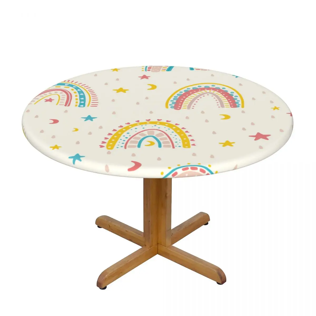 Fitted Round Tablecloth Protector Soft Glass Table Cover Rainbow Anti-Scald Plate Kitchen Home Tablemat
Fitted Round Tablecloth Protector Soft Glass Table Cover Rainbow Anti-Scald Plate Kitchen Home Tablemat
