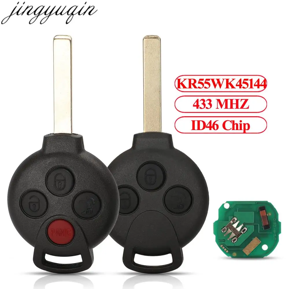 Jingyuqin Remote Smart Car Key 433Mhz ID46 For Mercedes Benz Smart fortwo 451 2007 2008 2009 2010 2011 2012 2013 KR55WK45144
Jingyuqin Remote Smart Car Key 433Mhz ID46 For Mercedes Benz Smart fortwo 451 2007 2008 2009 2010 2011 2012 2013 KR55WK45144