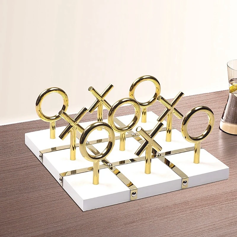 Luxury XO Chessboard Decoration Piano Paint Craft Electroplating Alloy Chess Parent Child Interaction Leisure Board
Luxury XO Chessboard Decoration Piano Paint Craft Electroplating Alloy Chess Parent Child Interaction Leisure Board