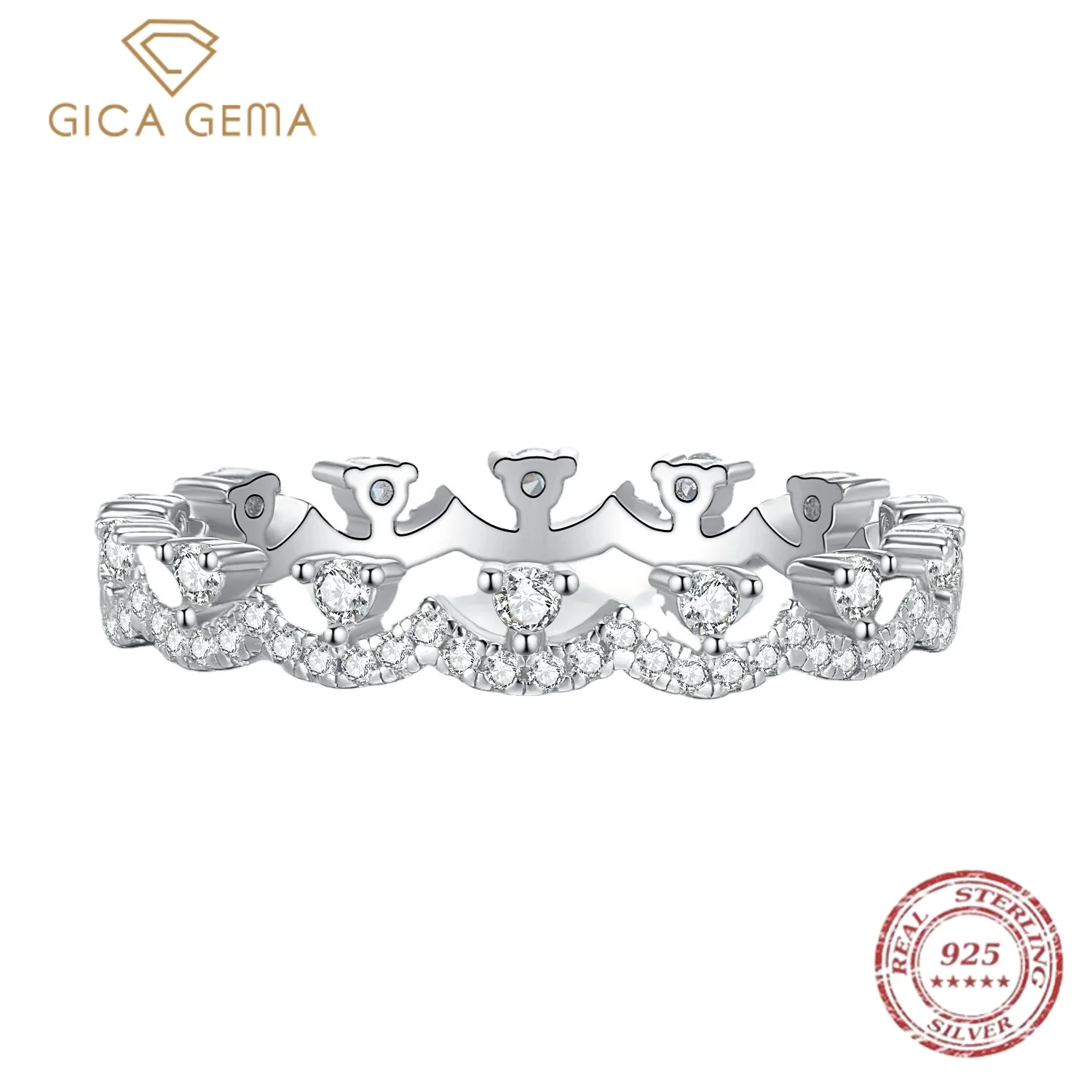 Gica Gema Personality New Full Diamond Row Rings Wedding Engagement S925 Sterling Silver Rings Sets For Women Couple Jewelry
Gica Gema Personality New Full Diamond Row Rings Wedding Engagement S925 Sterling Silver Rings Sets For Women Couple Jewelry