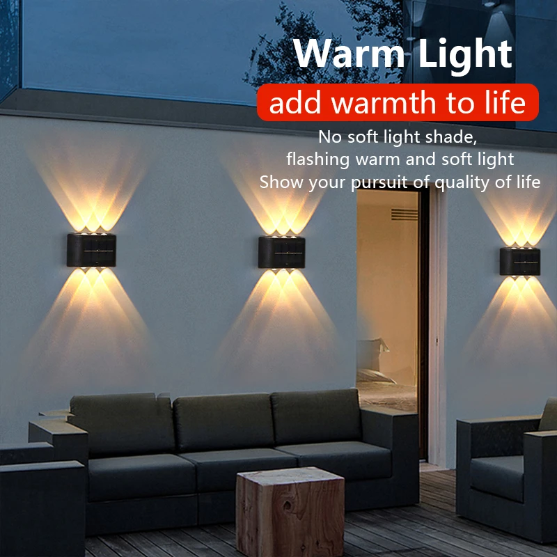 Solar Wall Lamp 6 LED Outdoor Waterproof Up and Down Luminous Lighting Garden Decoration Stairs Fence Solar Led Light Outdoor
Solar Wall Lamp 6 LED Outdoor Waterproof Up and Down Luminous Lighting Garden Decoration Stairs Fence Solar Led Light Outdoor