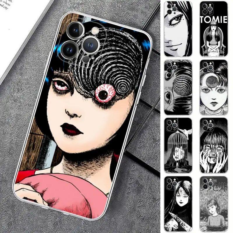 Junji Ito Tees Horror cartoon Phone Case For iPhone 14 13 12 Mini 11 Pro XS Max X XR SE 6 7 8 Plus Soft Silicone Cover
Junji Ito Tees Horror cartoon Phone Case For iPhone 14 13 12 Mini 11 Pro XS Max X XR SE 6 7 8 Plus Soft Silicone Cover