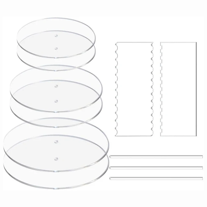 Transparent Acrylic Round Cake Pan Set Cream Cake Baking Craft Tool Cake Decorating Tools Baking Accessories
Transparent Acrylic Round Cake Pan Set Cream Cake Baking Craft Tool Cake Decorating Tools Baking Accessories