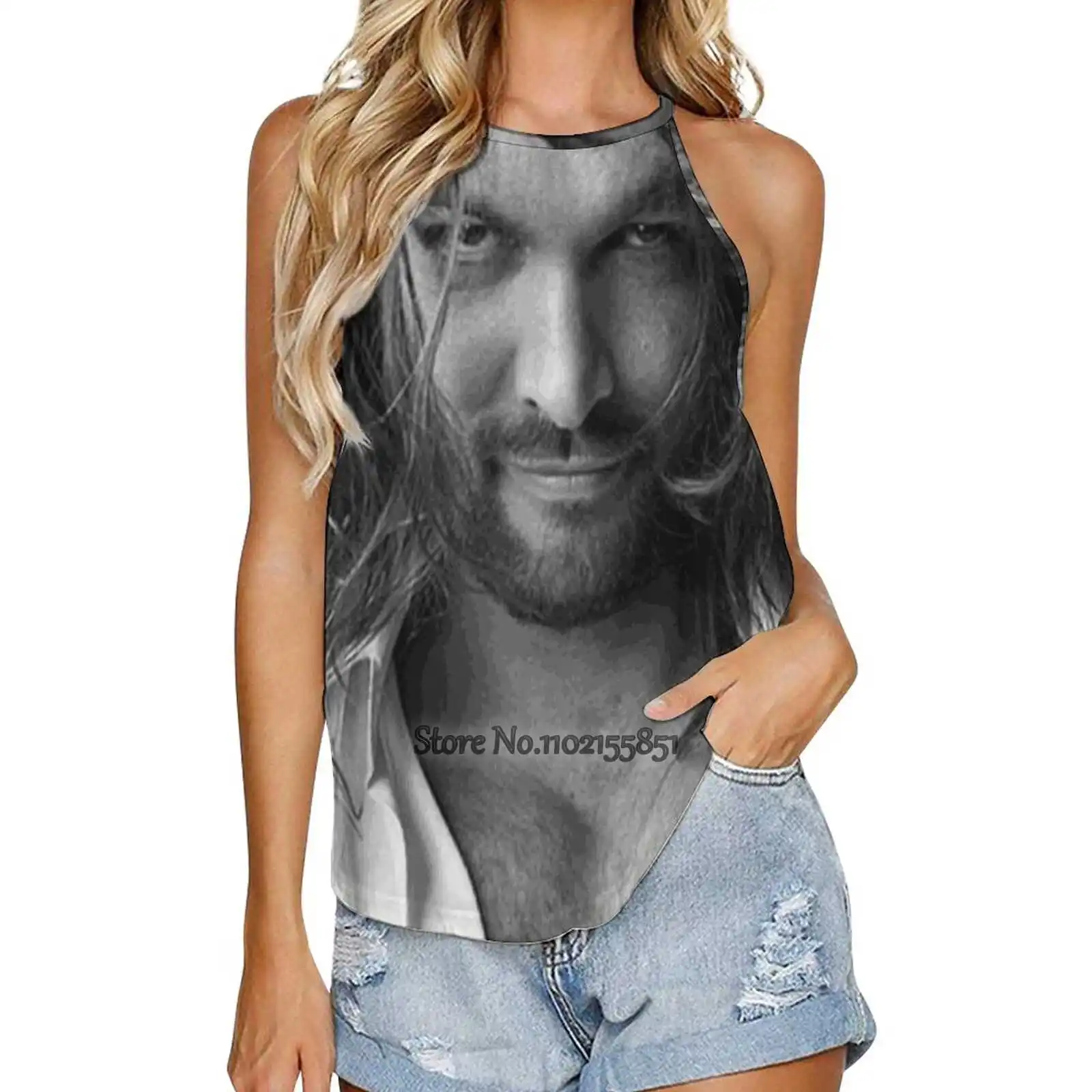 Майка Jason Momoa женская с принтом, пикантный Топ, Повседневная Свободная майка с принтом, Топ в стиле Харадзюку, майка-топ 
Майка Jason Momoa женская с принтом, пикантный Топ, Повседневная Свободная майка с принтом, Топ в стиле Харадзюку, майка-топ