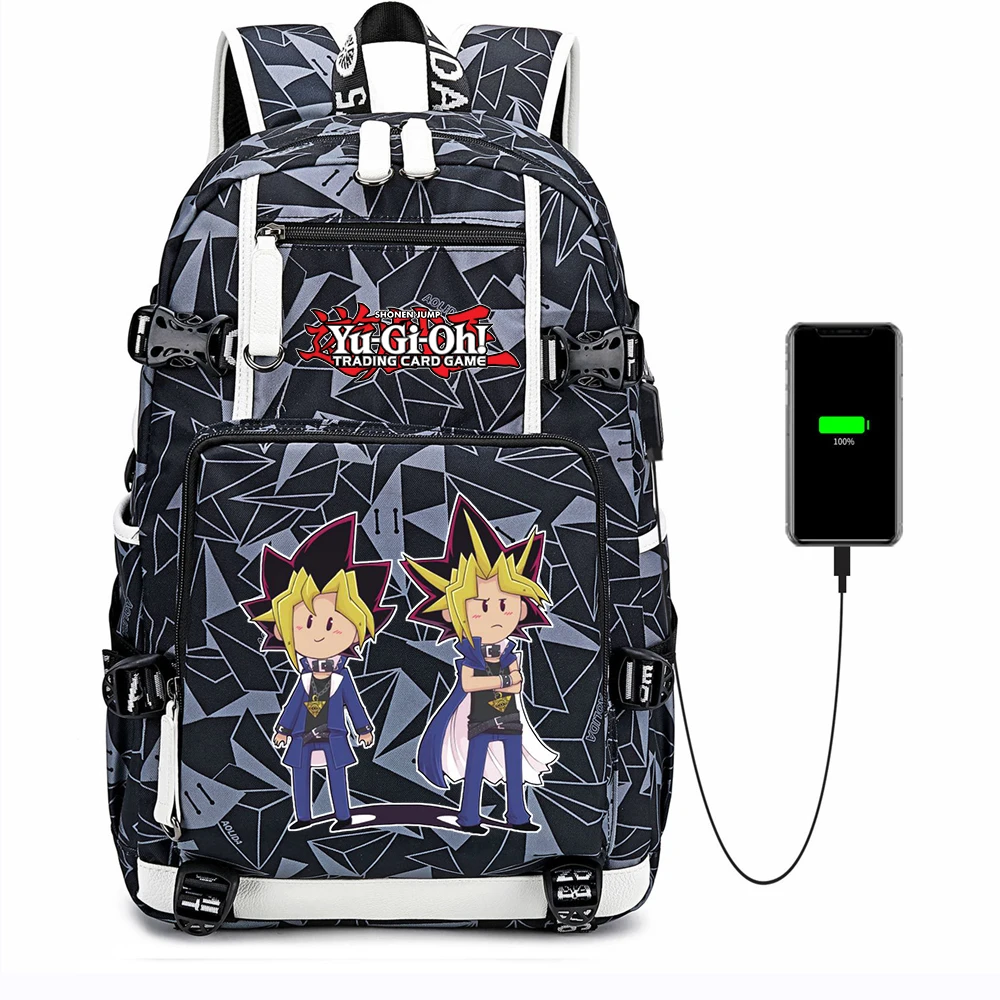 Duel Monsters Backpack USB Anime Canvas Charging Zip Casual Schoolbag Shoulder Bags Mochila Laptop Travel Bag Rucksack Unisex
Duel Monsters Backpack USB Anime Canvas Charging Zip Casual Schoolbag Shoulder Bags Mochila Laptop Travel Bag Rucksack Unisex