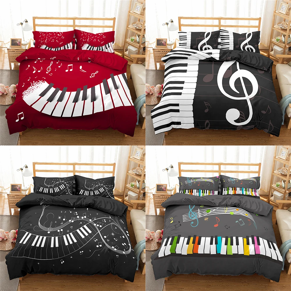 3D Digital Printed Duvet Cover King Queen Size Music Note Quilt Cover Set 1/2 Pillowcase Comforter Cover Set Bedding Set
3D Digital Printed Duvet Cover King Queen Size Music Note Quilt Cover Set 1/2 Pillowcase Comforter Cover Set Bedding Set