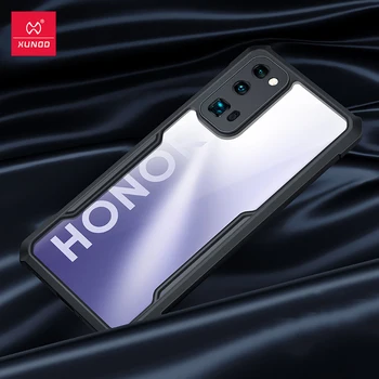 Xundd Phone Case For Honor 30 Pro PC+TPU Back Transparent Anti-Fingerprint Non-Slip Enhanced Camera & Screen Protection