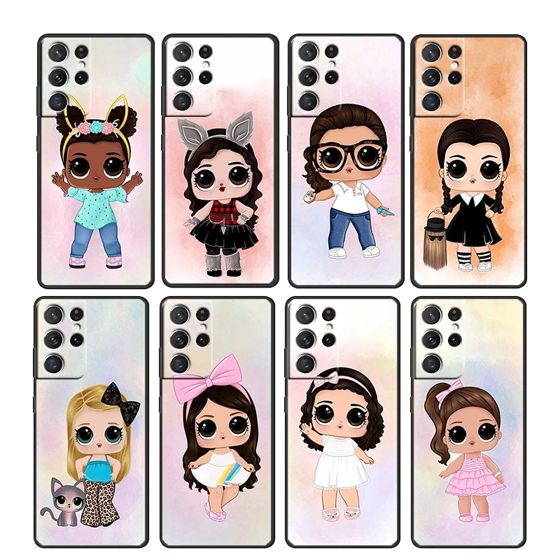 Gift LOL Surprise Doll Art For Samsung Galaxy S22 S21 S20 Ultra Plus Pro S10 S9 S8 S7 4G 5G Soft TPU Black Phone Case Cover Capa
Gift LOL Surprise Doll Art For Samsung Galaxy S22 S21 S20 Ultra Plus Pro S10 S9 S8 S7 4G 5G Soft TPU Black Phone Case Cover Capa