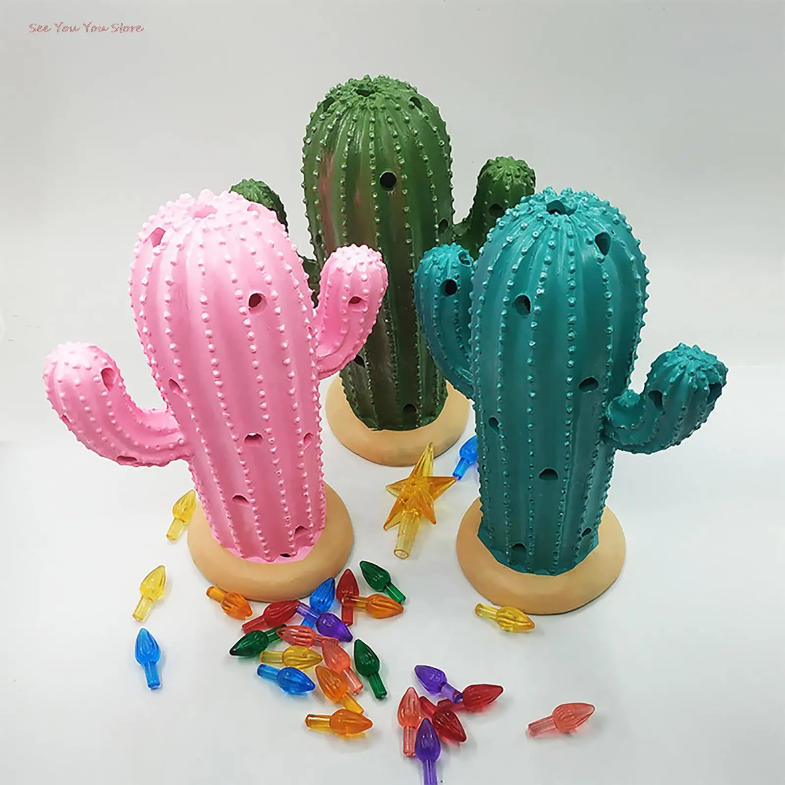 Top Vintage Christmas Cactus Night Light Resin Cactus Tree Modern Vintage LED Christmas Tree Cactus For Xmas Home Tabletop Decor
Top Vintage Christmas Cactus Night Light Resin Cactus Tree Modern Vintage LED Christmas Tree Cactus For Xmas Home Tabletop Decor