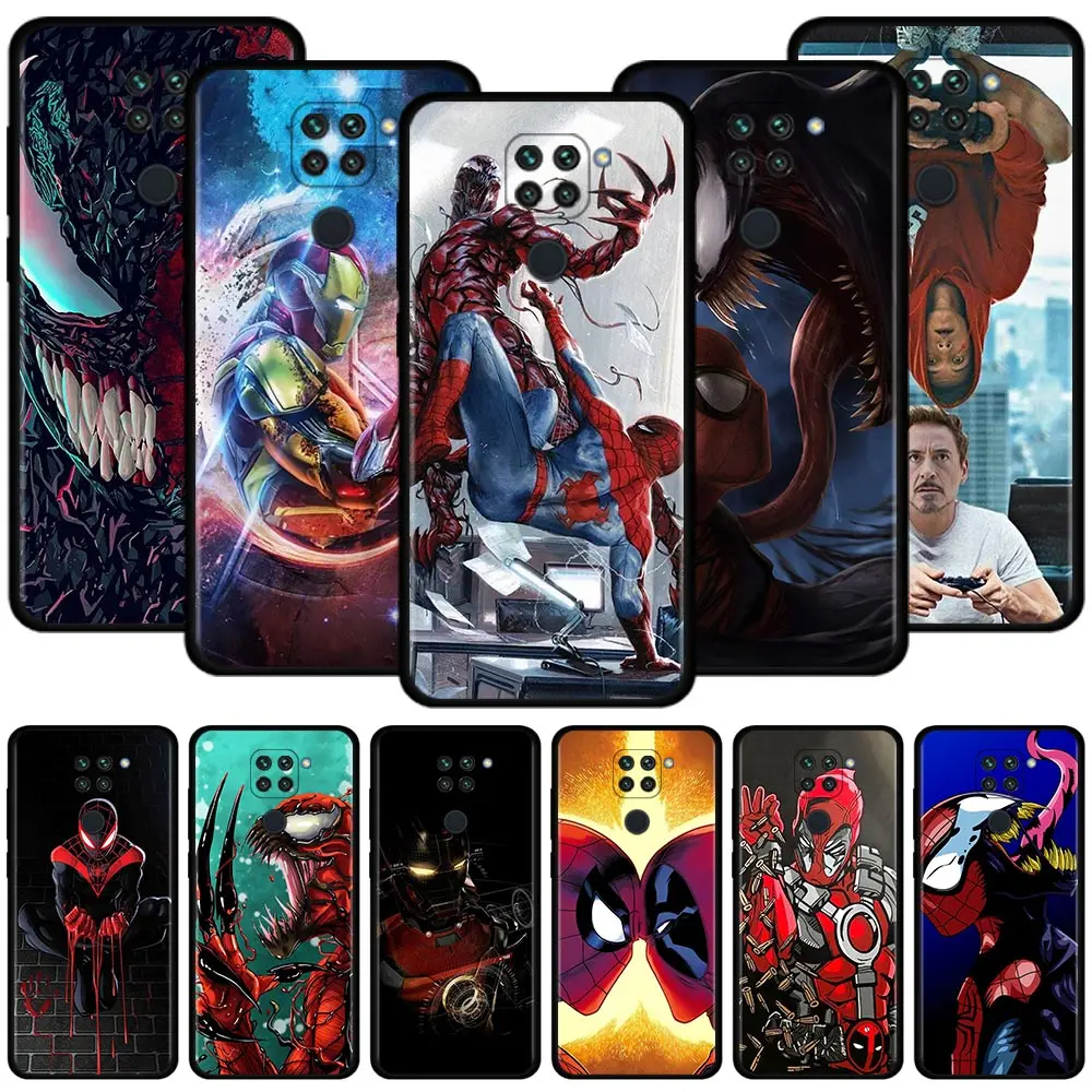 Marvel Spider-Man Venom Iron Man Deadpool Case For Xiaomi Redmi Note 9S 9T 9 11T 11S Phone Cover for redmi K50 K40 10 9 9C Funda
Marvel Spider-Man Venom Iron Man Deadpool Case For Xiaomi Redmi Note 9S 9T 9 11T 11S Phone Cover for redmi K50 K40 10 9 9C Funda