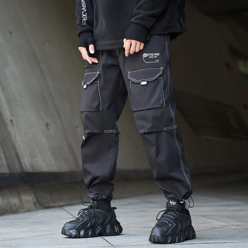 Spring Hip Hop Harajuku Joggers Trouser Male Overalls Ribbon Streetwear Techwear Casual Functional Wind Japanese Cargo Pants
Spring Hip Hop Harajuku Joggers Trouser Male Overalls Ribbon Streetwear Techwear Casual Functional Wind Japanese Cargo Pants