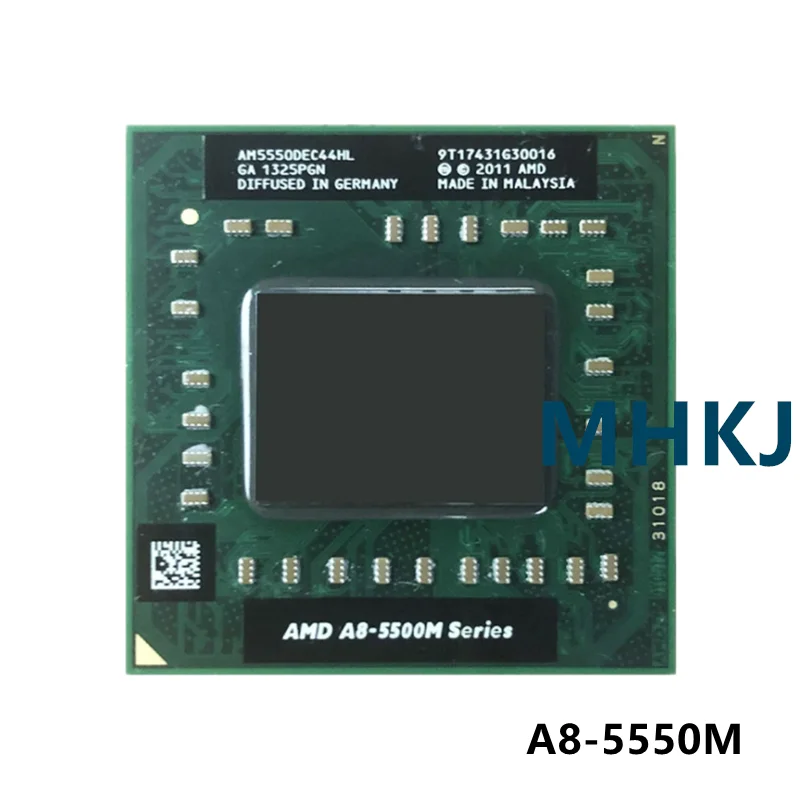 AMD A8-Series A8 5550M 2,1 ГГц четырехъядерный четырехпоточный процессор AM5550DEC44HL разъем FS1
AMD A8-Series A8 5550M 2,1 ГГц четырехъядерный четырехпоточный процессор AM5550DEC44HL разъем FS1