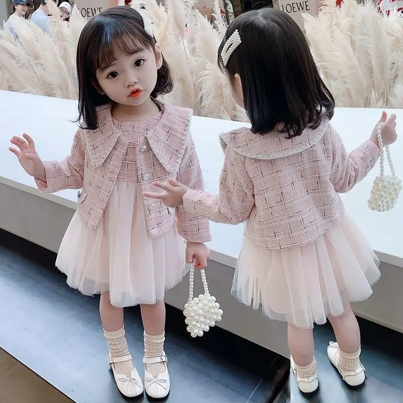 Girls Dress 2022 New Spring And Autumn Small Suit Vest Gauze Skirt Middle And Children Princess Dress Two Piece Set
Girls Dress 2022 New Spring And Autumn Small Suit Vest Gauze Skirt Middle And Children Princess Dress Two Piece Set