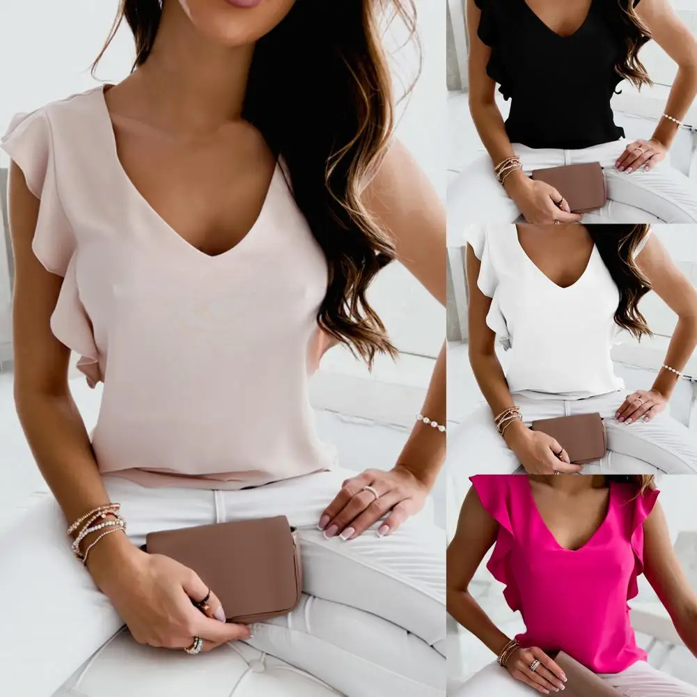 Women Blouse New 2023 Casual Solid Korean Shirt Elegant Slim Stand Collar Short Sleeve Women's Tops Blusa Mujer Female Blusas
Women Blouse New 2023 Casual Solid Korean Shirt Elegant Slim Stand Collar Short Sleeve Women's Tops Blusa Mujer Female Blusas