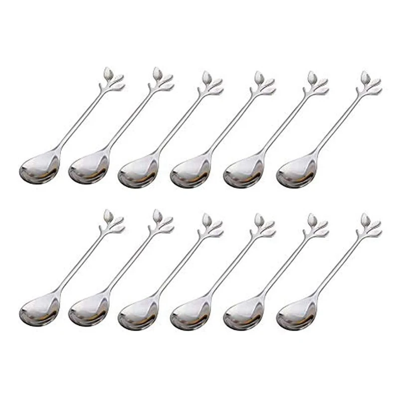 Leaf Coffee Spoon Tea Sugar Spoon Espresso Spoon Retro Dessert Spoon Honey Mixing Spoon Ake Moon Cake Fork 12Pcs
Leaf Coffee Spoon Tea Sugar Spoon Espresso Spoon Retro Dessert Spoon Honey Mixing Spoon Ake Moon Cake Fork 12Pcs