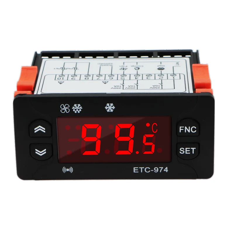 ETC-974 Thermostat Temperature Controller Digital Humidity Control Thermometer Hygrometer Refrigeration Alarm 220V NTC Sensor
ETC-974 Thermostat Temperature Controller Digital Humidity Control Thermometer Hygrometer Refrigeration Alarm 220V NTC Sensor