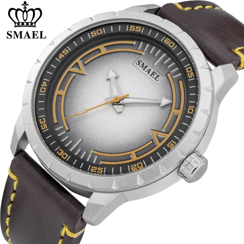 SMAEL Mens Watches Waterproof Sport Quartz Wristwatch Military Stylish Casual Leather Watch Men Analog Clock Relogio Masculino
SMAEL Mens Watches Waterproof Sport Quartz Wristwatch Military Stylish Casual Leather Watch Men Analog Clock Relogio Masculino