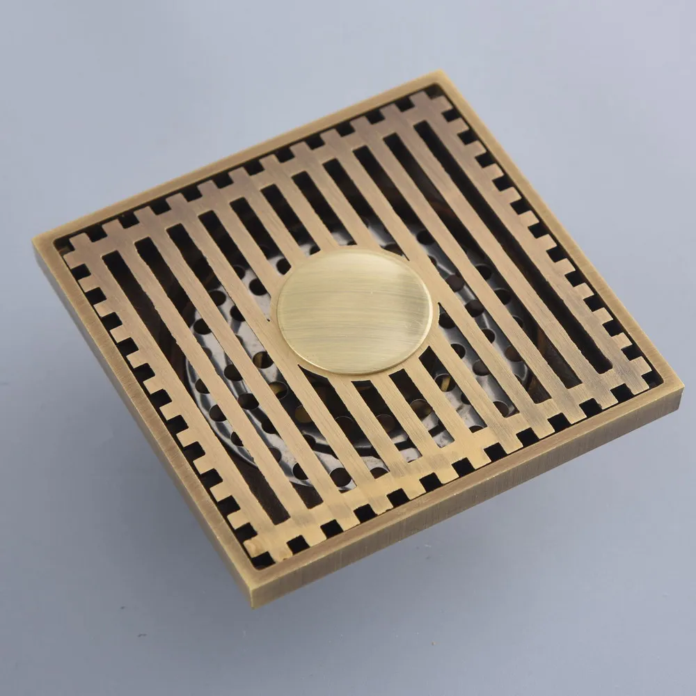 Antique Brass Carved Pattern Bathroom Shower Drain 4" Square Floor Drain Waste Grates Bathroom Accessory mhr126
Antique Brass Carved Pattern Bathroom Shower Drain 4" Square Floor Drain Waste Grates Bathroom Accessory mhr126