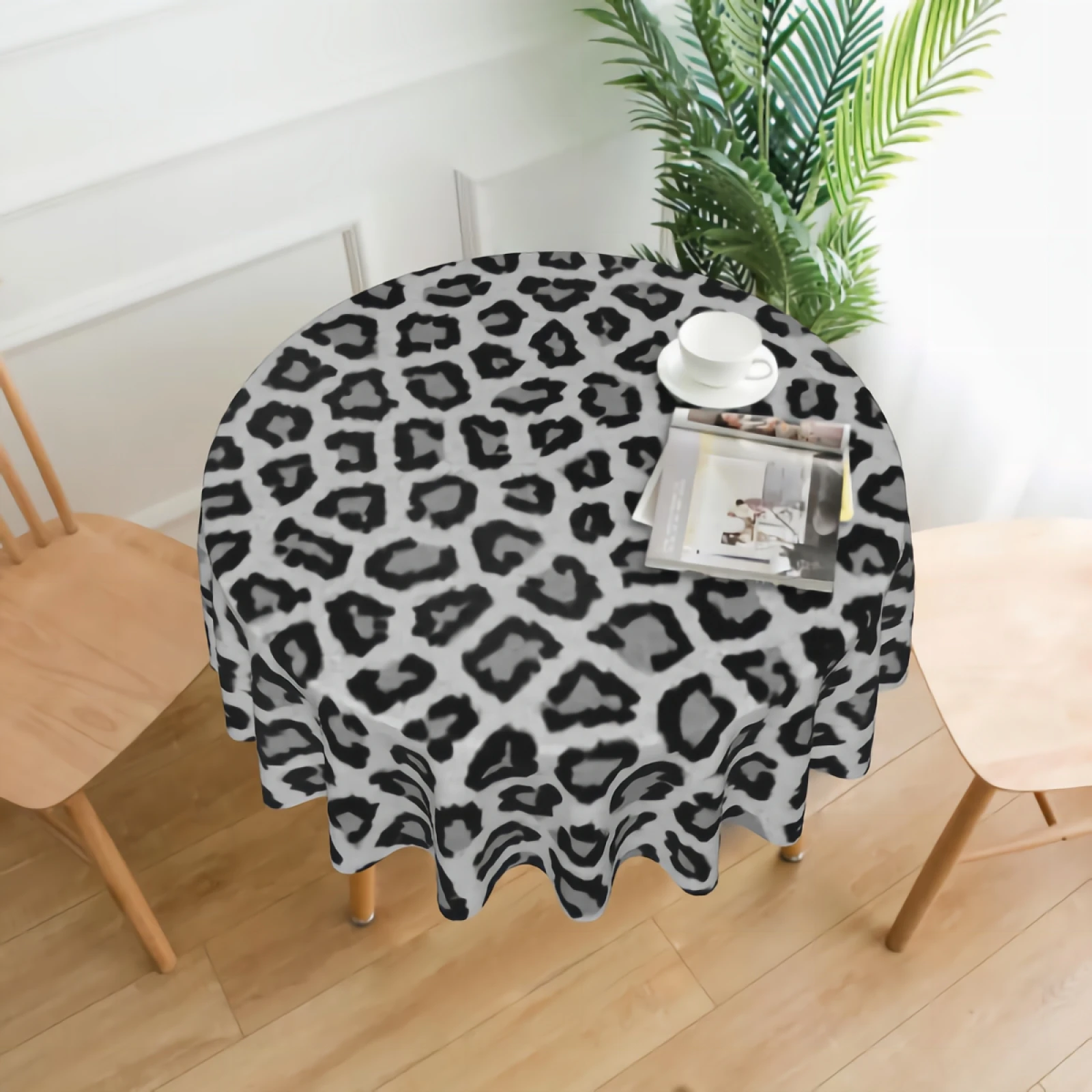 Leopard Fur Tablecloth for Round Table Washable Satin Resistant Dining Table Protector for Holiday Party 60 Inch
Leopard Fur Tablecloth for Round Table Washable Satin Resistant Dining Table Protector for Holiday Party 60 Inch