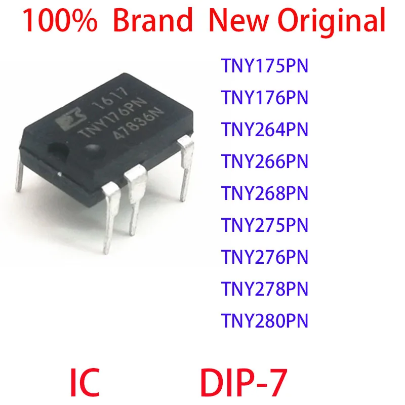 TNY175PN TNY176PN TNY264PN TNY266PN TNY268PN TNY275PN TNY276PN TNY278PN TNY280PN 100% Brand New Original IC DIP-7
TNY175PN TNY176PN TNY264PN TNY266PN TNY268PN TNY275PN TNY276PN TNY278PN TNY280PN 100% Brand New Original IC DIP-7