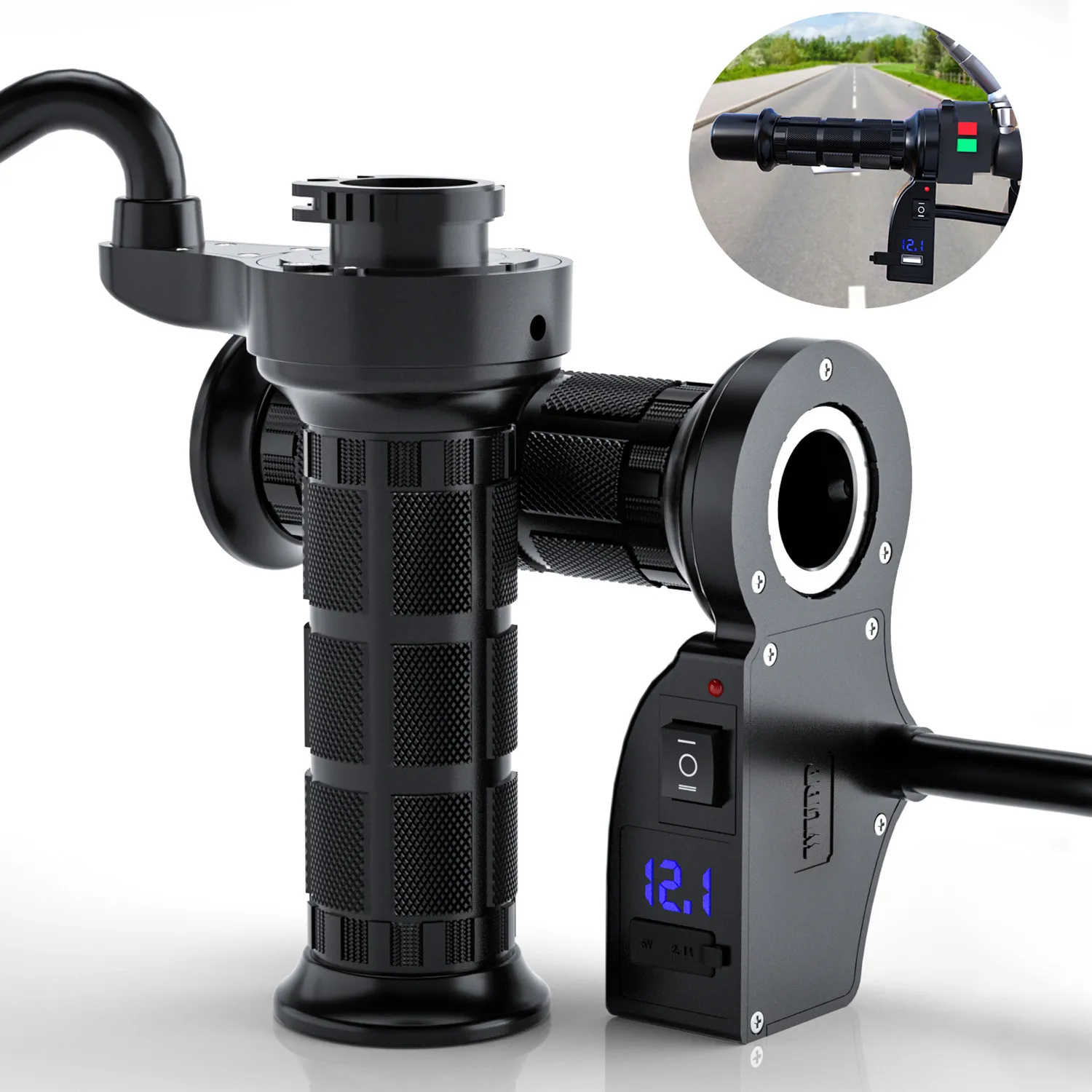 Motorcycle Electric Heated Grips 2PCS 12V Hot Heated Grips Handlebar Warmer 22mm ATV Hand Warmers Voltmeter USB Moto Handlebar
Motorcycle Electric Heated Grips 2PCS 12V Hot Heated Grips Handlebar Warmer 22mm ATV Hand Warmers Voltmeter USB Moto Handlebar