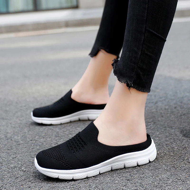 Summer Lightweight Comfortable Slip-on Slippers Women Breathable Mesh Sports Walking Shoes Ladies Non-slip Black Casual Shoes
Summer Lightweight Comfortable Slip-on Slippers Women Breathable Mesh Sports Walking Shoes Ladies Non-slip Black Casual Shoes