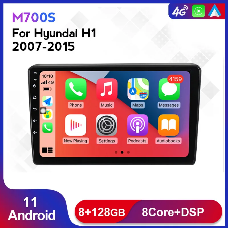 IPS DSP 8+128G Android 11 Car Radio Stereo For Hyundai H1 Grand Starex 2007-2015 Multimedia Video Player WIFI BT Carplay Auto FM
IPS DSP 8+128G Android 11 Car Radio Stereo For Hyundai H1 Grand Starex 2007-2015 Multimedia Video Player WIFI BT Carplay Auto FM