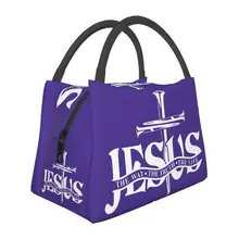 Jesus The Way The Truth The Life Thermal Insulated Lunch Bags Christian Portable Lunch Container for Work Travel Meal Food Box