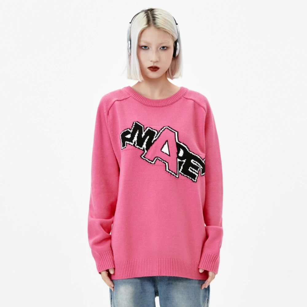 Свободные вязаные свитера с надписью, женская зимняя одежда, уличная одежда, вязаные пуловеры Y2k с длинным рукавом, винтажные топы, тренд 2023
Свободные вязаные свитера с надписью, женская зимняя одежда, уличная одежда, вязаные пуловеры Y2k с длинным рукавом, винтажные топы, тренд 2023