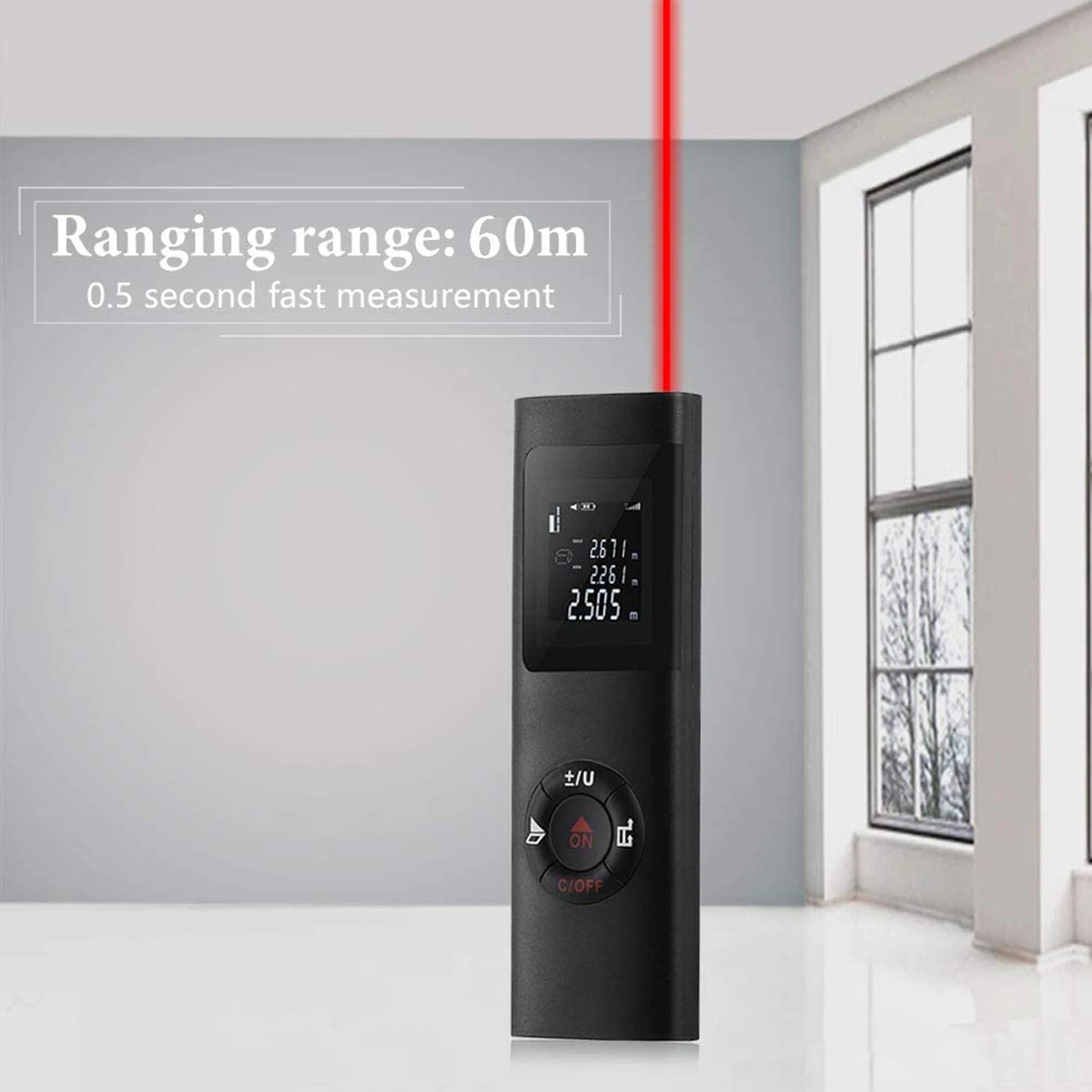 Mini Handheld Laser Distance Meter USB Charging Accuracy Measurement Instrument for Interior Decoration and Indoor
Mini Handheld Laser Distance Meter USB Charging Accuracy Measurement Instrument for Interior Decoration and Indoor
