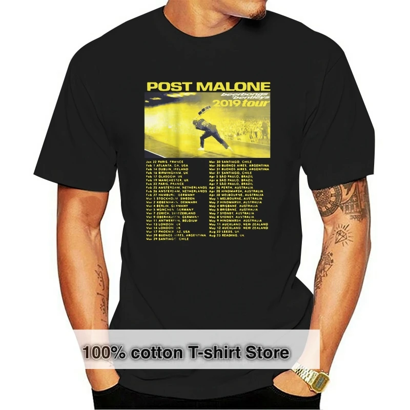 Post Beerbongs Bentleys 2019 Tour With Dates MenBlack T-Shirt New Fashion T Shirt Graphic Letter
Post Beerbongs Bentleys 2019 Tour With Dates MenBlack T-Shirt New Fashion T Shirt Graphic Letter