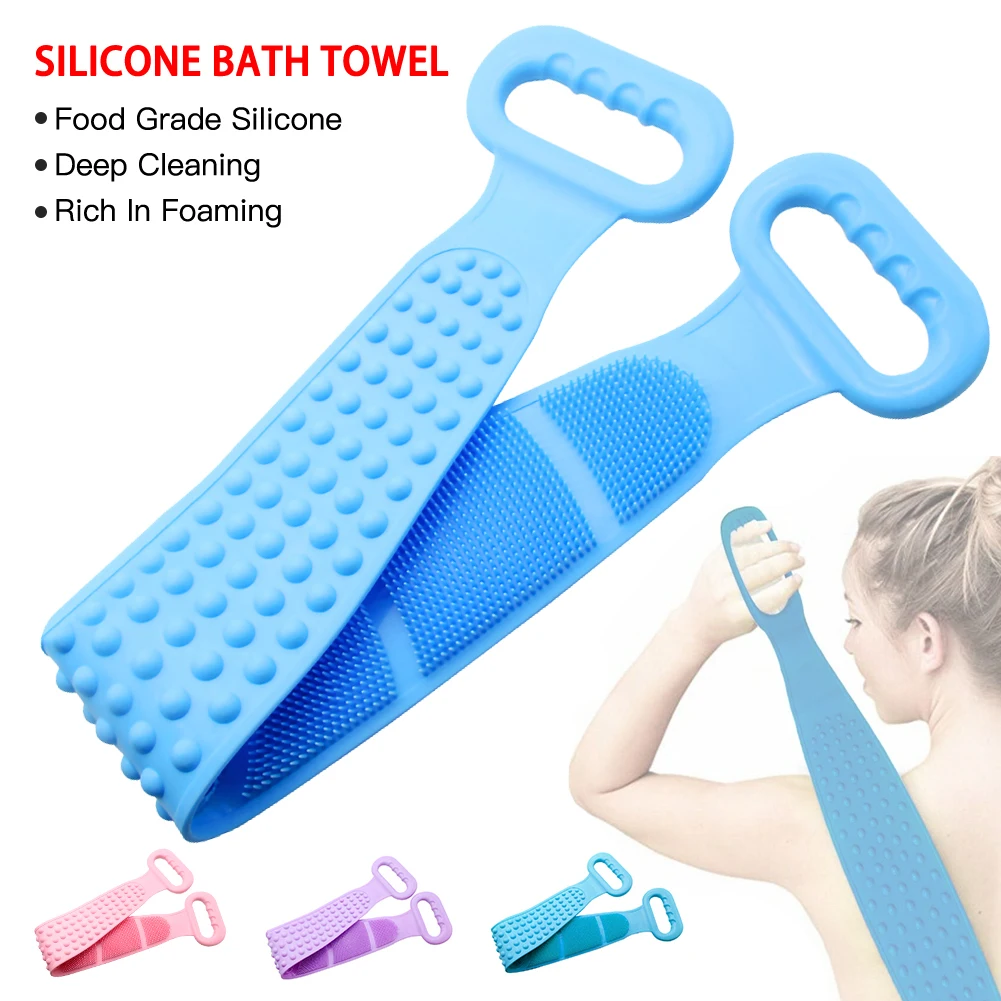 Double-sided Silicone Scrubbing Towel Exfoliating Back Brush Back Body Scrubbing Bath Brush Bathroom Cleaning Bath Brush
Double-sided Silicone Scrubbing Towel Exfoliating Back Brush Back Body Scrubbing Bath Brush Bathroom Cleaning Bath Brush