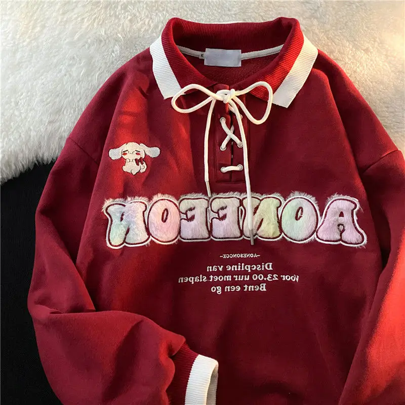 Japanese cute anime print women's sweatshirt loose casual college style clothes for teens letter printing sweatshirt women
Japanese cute anime print women's sweatshirt loose casual college style clothes for teens letter printing sweatshirt women