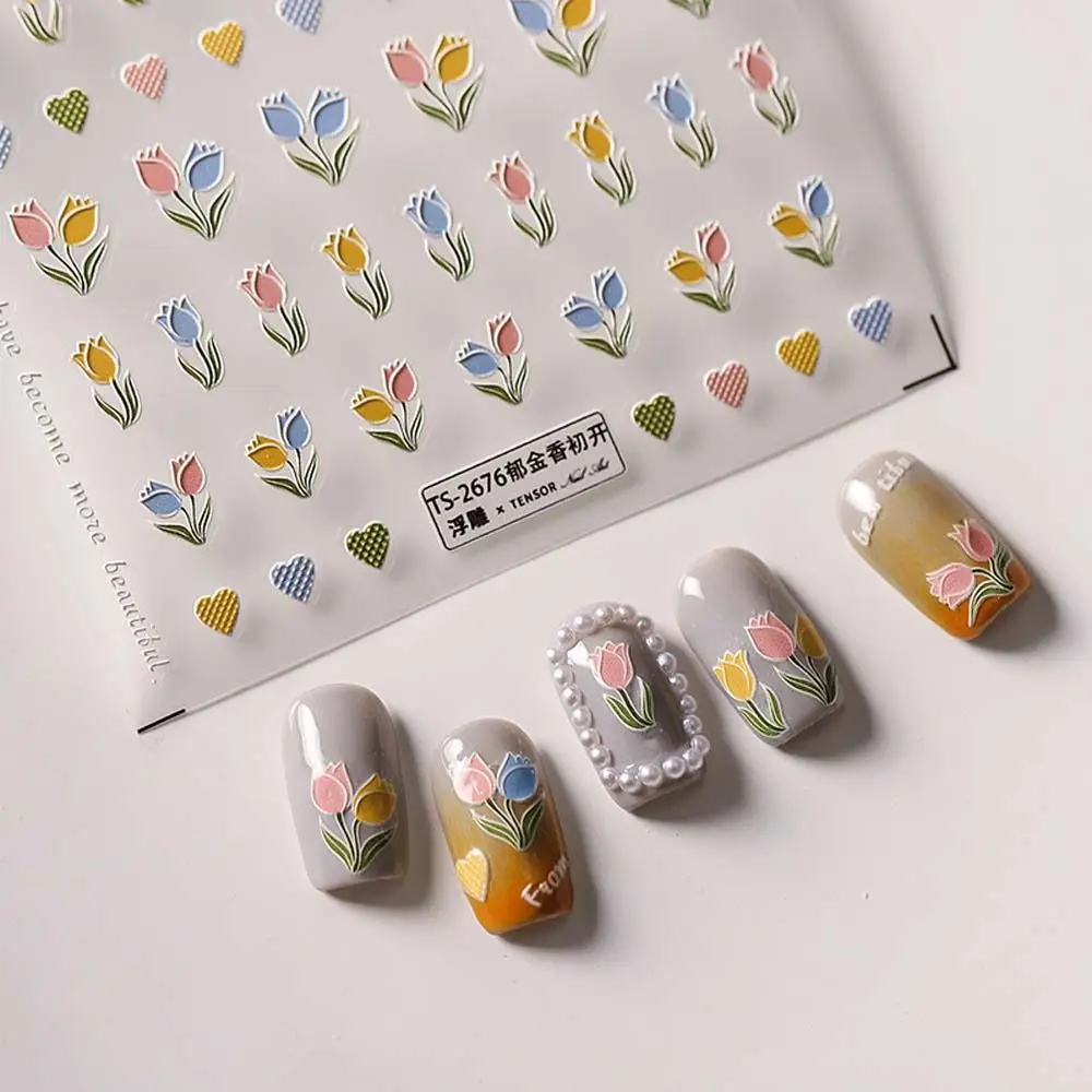 1Pc Tulip Flowers Nail Decals Iris Nail Stickers Self Adhesive Manicure Accessories 3D Relief Nail Decorations
1Pc Tulip Flowers Nail Decals Iris Nail Stickers Self Adhesive Manicure Accessories 3D Relief Nail Decorations