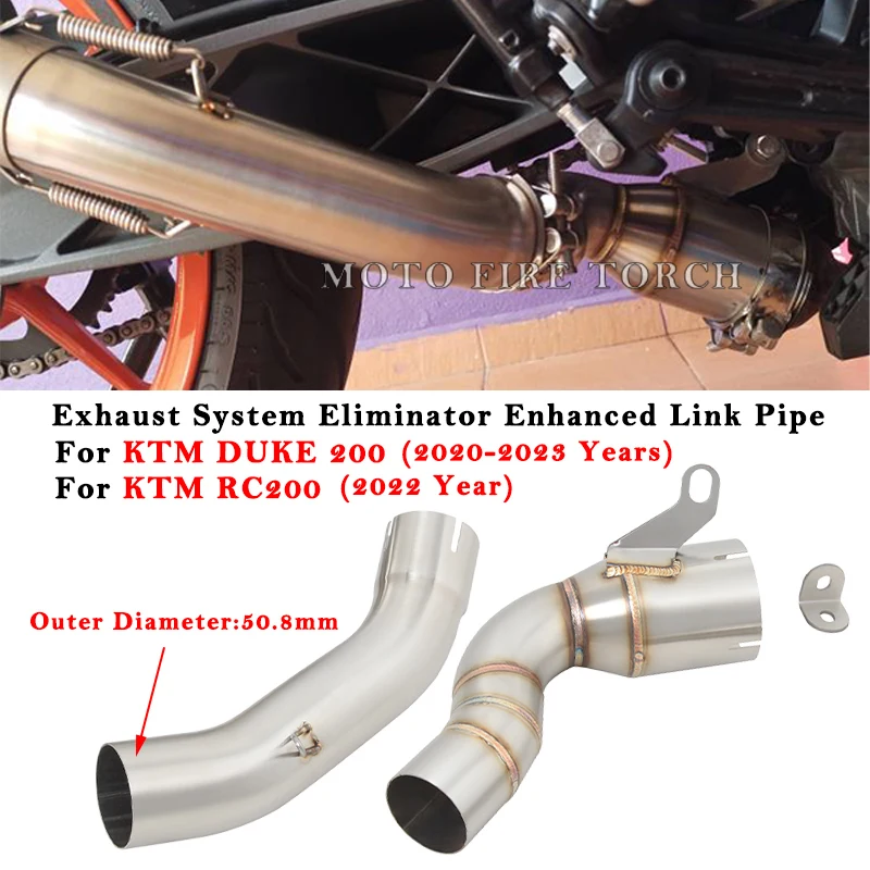 Slip On For KTM DUKE 200 RC200 2020 2021 2022 2023 Motorcycle Exhaust Escape Modified Muffler Middle Link Pipe Delete Catalyst
Slip On For KTM DUKE 200 RC200 2020 2021 2022 2023 Motorcycle Exhaust Escape Modified Muffler Middle Link Pipe Delete Catalyst